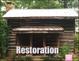 Historic Log Cabin Restoration  Andrews, North Carolina